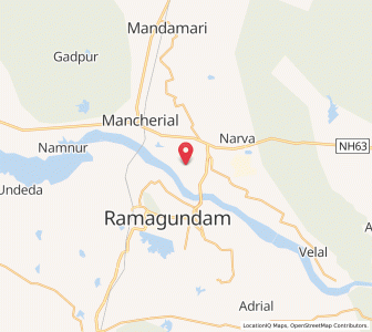 Map of Singanuram, Telangana