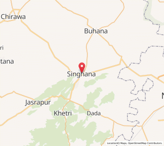 Map of Singhana, Rajasthan