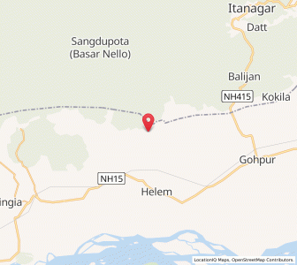 Map of Singlijan, Assam