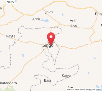 Map of Singoli, Madhya Pradesh