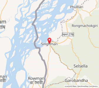 Map of Singrimari, Meghalaya