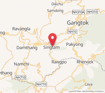 Map of Singtam, Sikkim