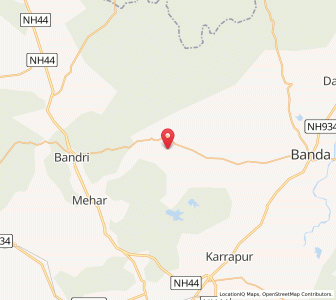 Map of Sinjo, Madhya Pradesh