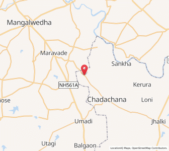 Map of Siradhon, Maharashtra