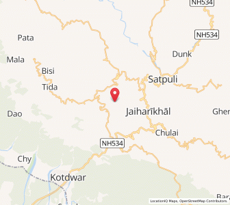 Map of Sirain, Uttarakhand