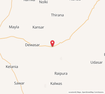 Map of Sirangsar, Rajasthan