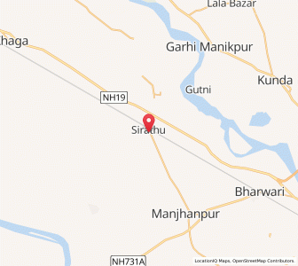 Map of Sirathu, Uttar Pradesh