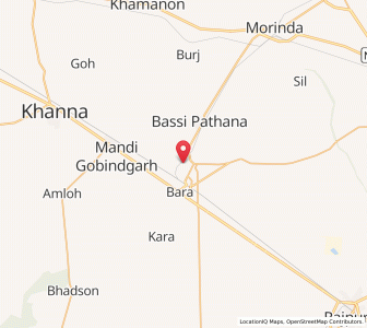 Map of Sirhind, Punjab