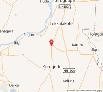 Map of Sirigeri, Karnataka