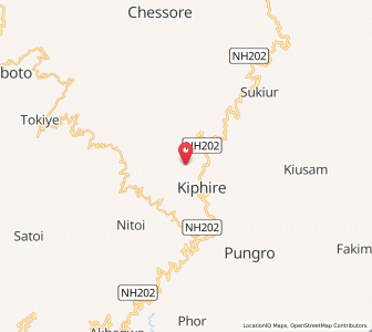 Map of Sirire, Nagaland