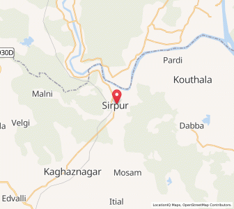 Map of Sirpur, Chhattisgarh