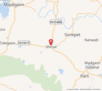Map of Sirsala, Maharashtra