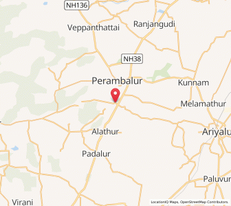 Map of Siruvachchur, Tamil Nadu