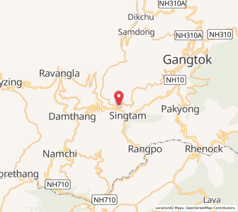Map of Sirwani, Sikkim