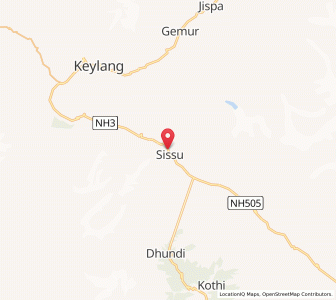 Map of Sissu, Himachal Pradesh