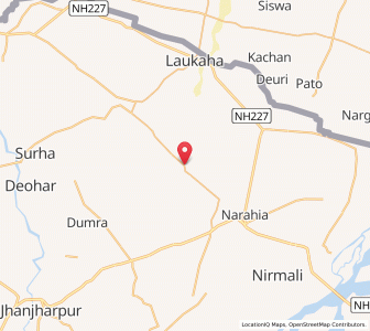Map of Siswar, Bihar