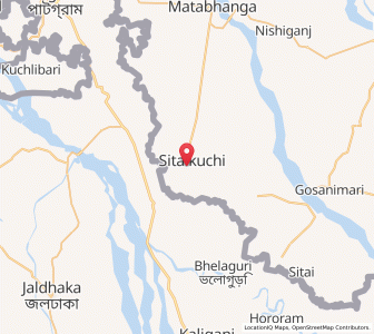 Map of Sitalkuchi, West Bengal