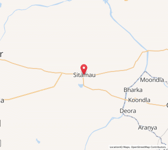 Map of Sitamau, Madhya Pradesh