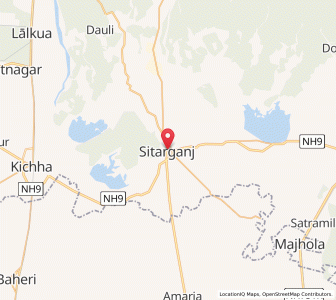 Map of Sitarganj, Uttarakhand