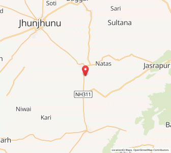 Map of Sithal, Rajasthan