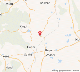 Map of Sivane, Karnataka