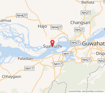 Map of Soalkuchi, Assam