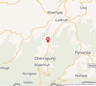 Map of Sohrarim, Meghalaya
