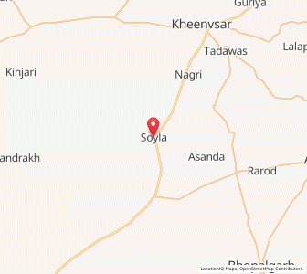 Map of Soila, Rajasthan