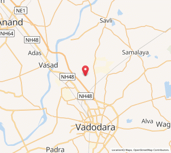 Map of Sokhda, Gujarat