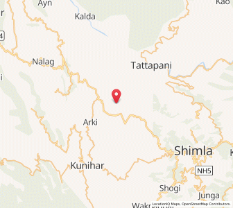Map of Solag, Himachal Pradesh