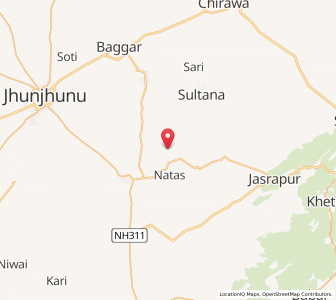 Map of Solana, Rajasthan