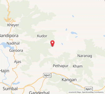 Map of Solban, Kashmir