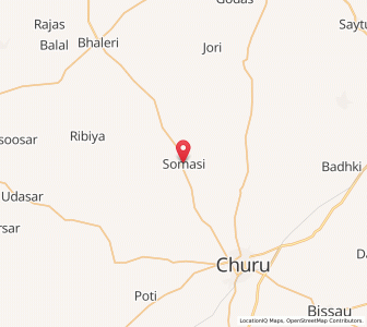 Map of Somasi, Rajasthan