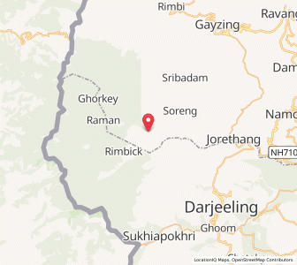 Map of Sombari, Sikkim
