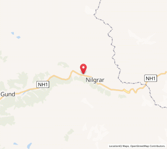 Map of Sonamarg, Kashmir