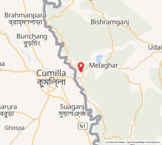 Map of Sonamura, Tripura