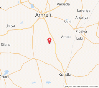 Map of Sonaria, Gujarat