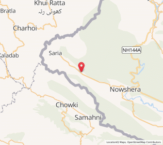 Map of Sonawa, Kashmir
