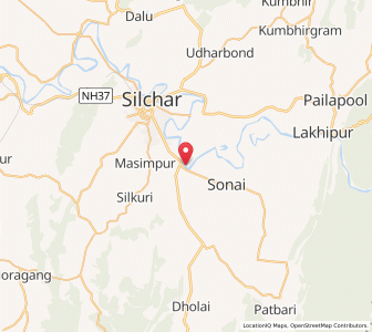 Map of Sonbaraghat, Assam