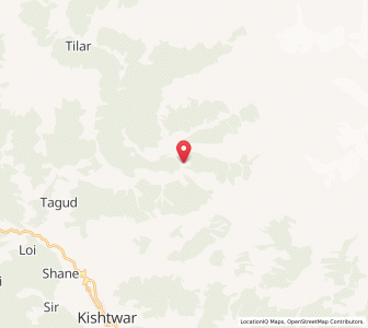 Map of Sondar, Kashmir