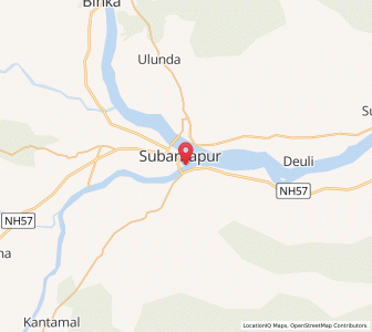 Map of Sonepur, Odisha