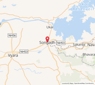 Map of Songadh, Gujarat