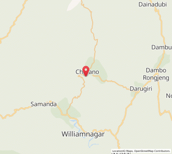 Map of Songsak, Meghalaya