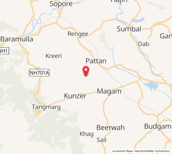 Map of Sonim, Kashmir