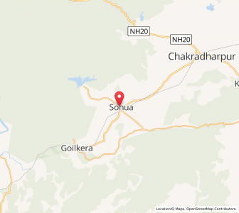 Map of Sonua, Jharkhand