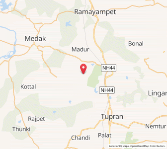 Map of Soraram, Andhra Pradesh