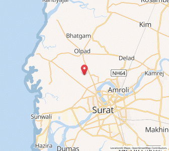 Map of Sosak, Gujarat