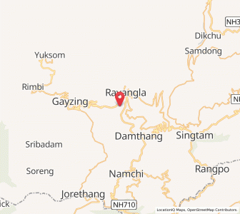 Map of Sosing, Sikkim