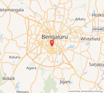 Map of South End Circle, Karnataka
