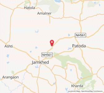 Map of Southada, Maharashtra
